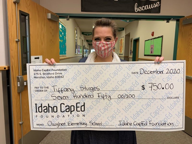 Tiffany Sturges - Idaho CapEd Foundation Teacher Grant Winner