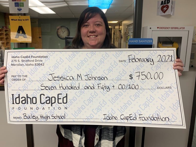 Jessica Johnson - Idaho CapEd Foundation Teacher Grant Winner