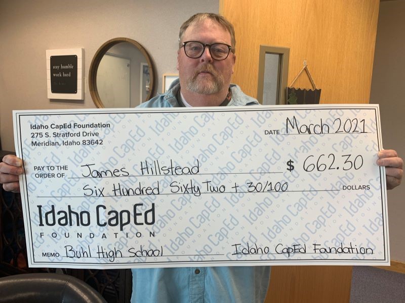 James Hillstead - Idaho CapEd Foundation Teacher Grant Winner