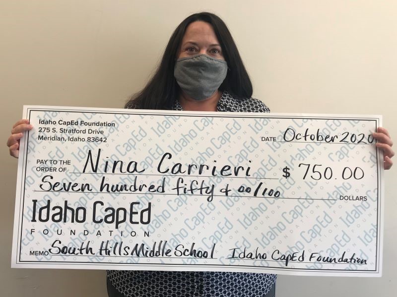 Nina Carrieri - Idaho CapEd Foundation Teacher Grant Winner