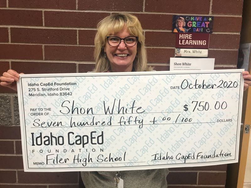 Shon White - Idaho CapEd Foundation Teacher Grant Winner