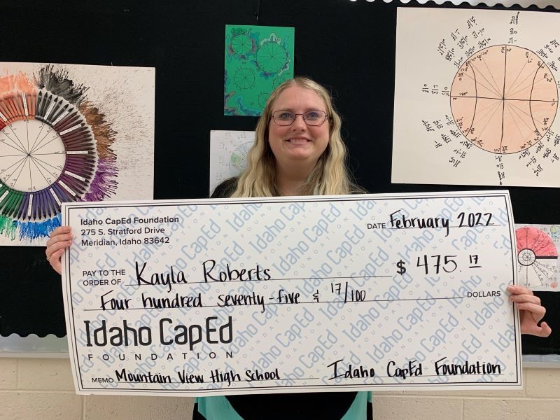 Kayla Roberts - February 2022 Idaho CapEd Foundation Teacher Grant Winner