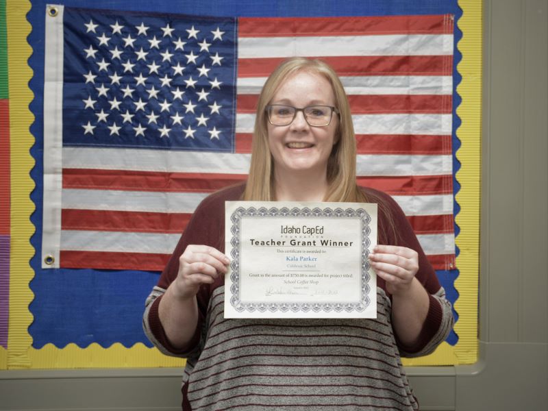 Kala Parker - January 2022 Idaho CapEd Foundation Teacher Grant Winner
