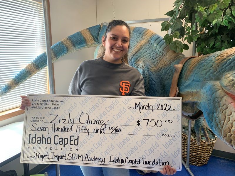 Zizly Quiroz - March 2022 Idaho CapEd Foundation Teacher Grant Winner