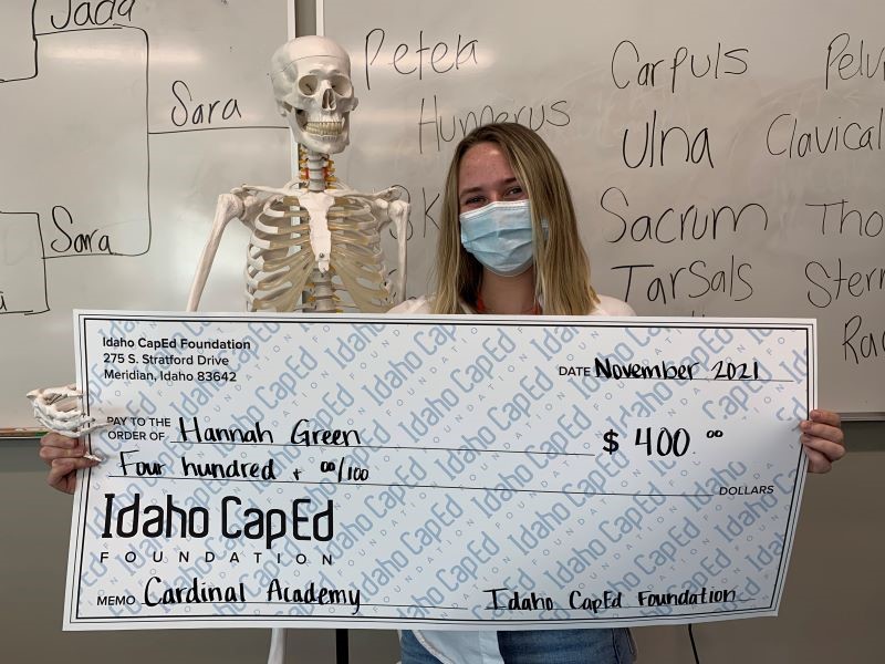 Hannah Green - November 2021 Idaho CapEd Foundation Teacher Grant Winner