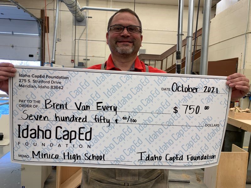 Brent Van Every - October 2021 Idaho CapEd Foundation Teacher Grant Winner