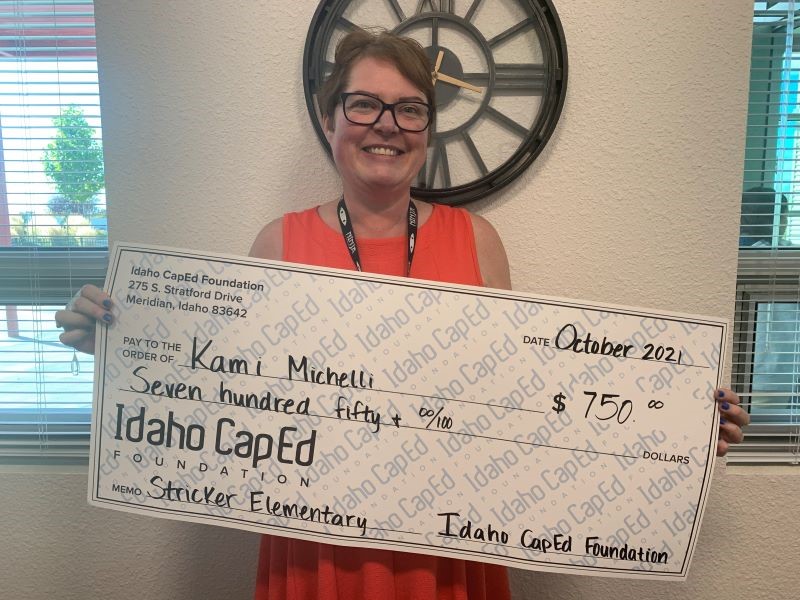 Kami Michelli - October 2021 Idaho CapEd Foundation Teacher Grant Winner