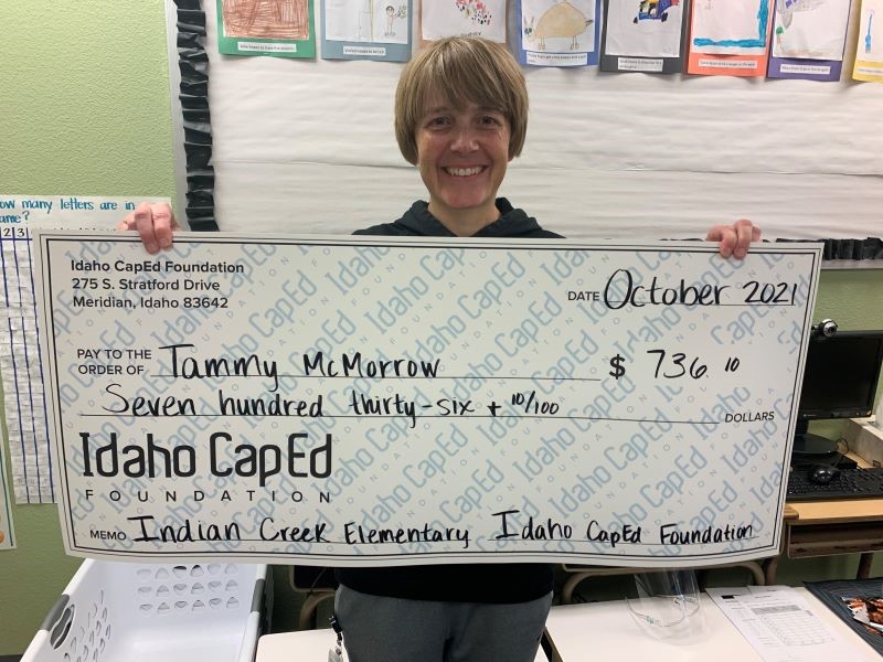 Tammy McMorrow - October 2021 Idaho CapEd Foundation Teacher Grant Winner