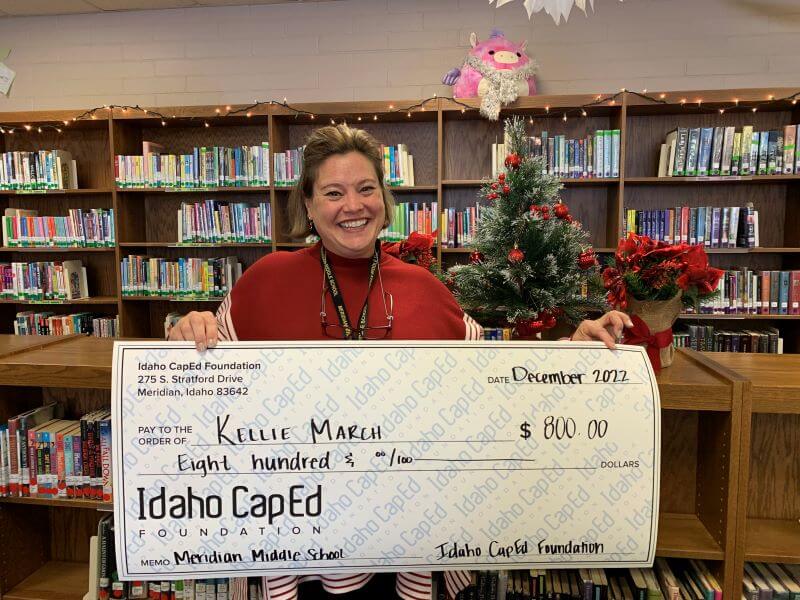 Kellie March - December 2022 Idaho CapEd Foundation Teacher Grant Winner