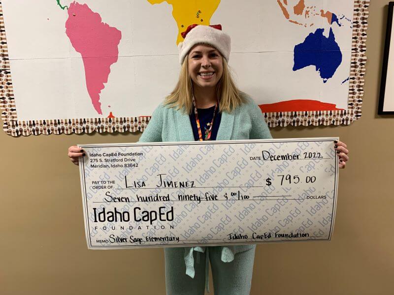Lisa Jimenez - December 2022 Idaho CapEd Foundation Teacher Grant Winner