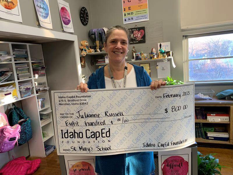 Julianne Russell - February 2023 Idaho CapEd Foundation Teacher Grant Winner