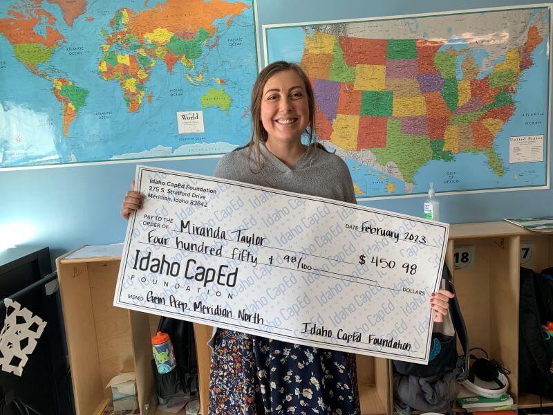 Miranda Taylor - February 2023 Idaho CapEd Foundation Teacher Grant Winner