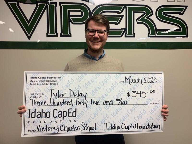 Tyler Delay - March 2023 Idaho CapEd Foundation Teacher Grant Winner