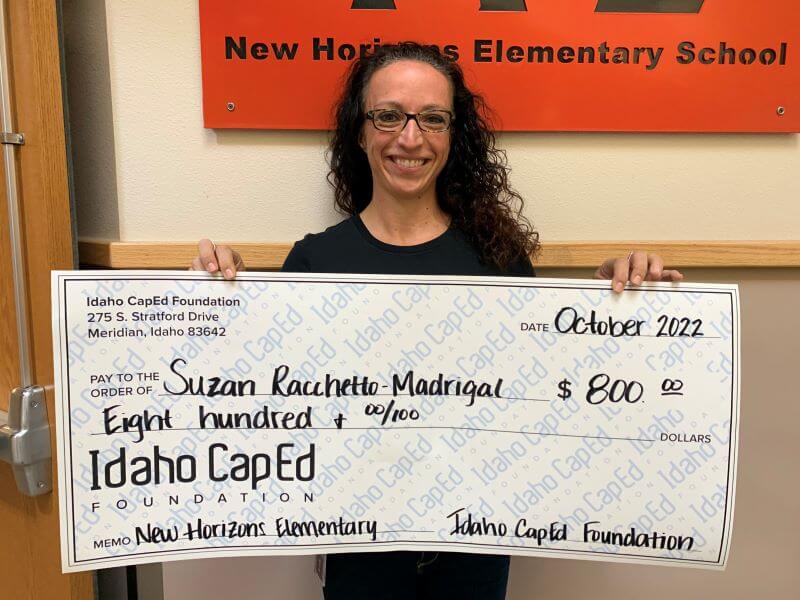 Suzan Racchetto-Madrigal - October 2022 Idaho CapEd Foundation Teacher Grant Winner