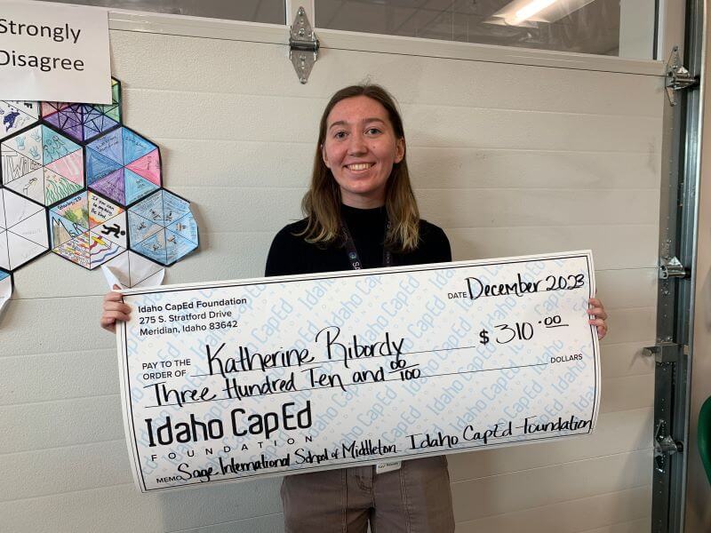 Katherine Ribordy - December 2023 Idaho CapEd Foundation Teacher Grant Winner