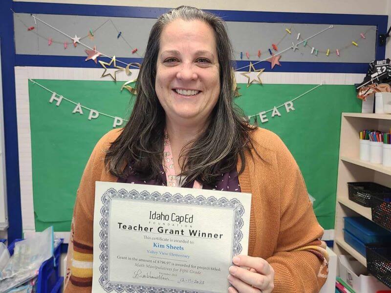 Kim Sheets - December 2023 Idaho CapEd Foundation Teacher Grant Winner