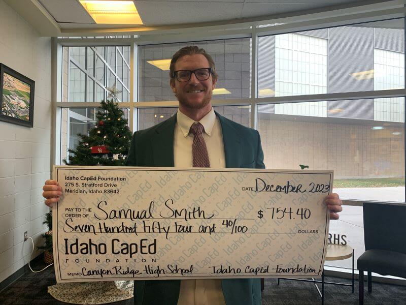 Samual Smith - December 2023 Idaho CapEd Foundation Teacher Grant Winner