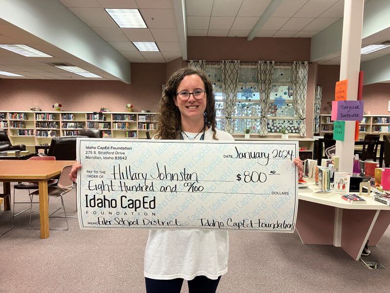 Hillary Johnston - January 2024 Idaho CapEd Foundation Teacher Grant Winner