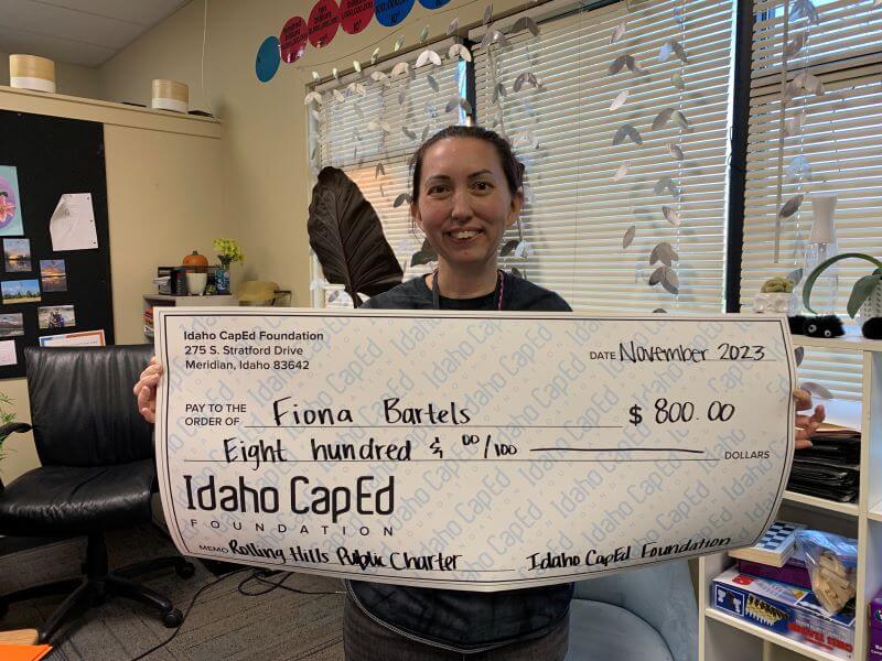Fiona Bartels - November 2023 Idaho CapEd Foundation Teacher Grant Winner