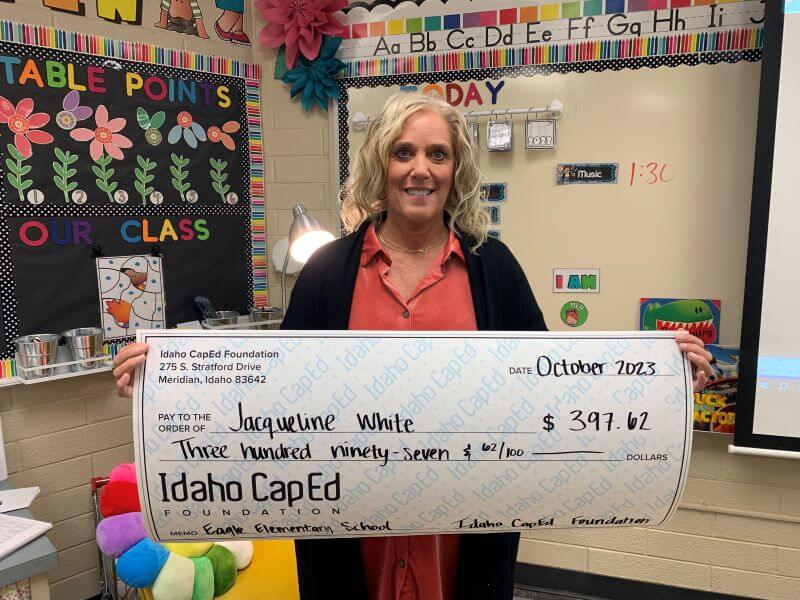 Jacqueline White - October 2023 Idaho CapEd Foundation Teacher Grant Winner