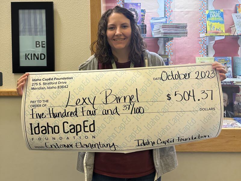 Lexy Birnel - October 2023 Idaho CapEd Foundation Teacher Grant Winner