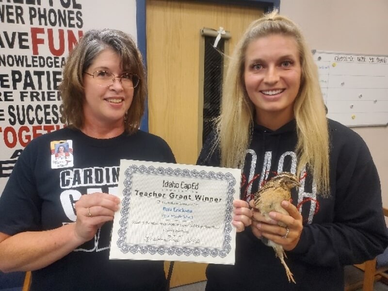 Bria Erickson - September 2023 Idaho CapEd Foundation Teacher Grant Winner