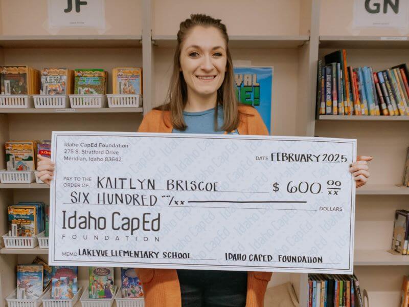 Kaitlyn Briscoe - February 2025 Idaho CapEd Foundation Teacher Grant Winner