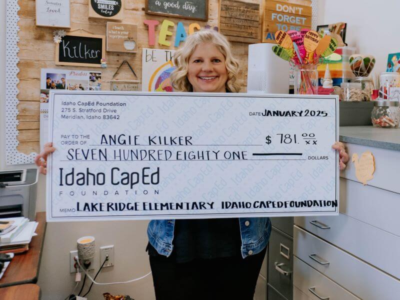 Angie Kilker - January 2025 Idaho CapEd Foundation Teacher Grant Winner
