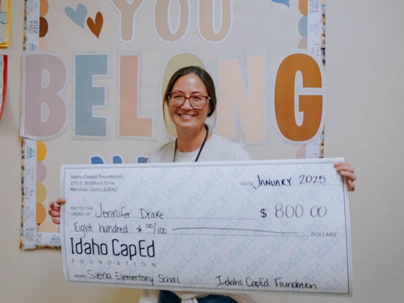 Jennifer Drake - January 2025 Idaho CapEd Foundation Teacher Grant Winner