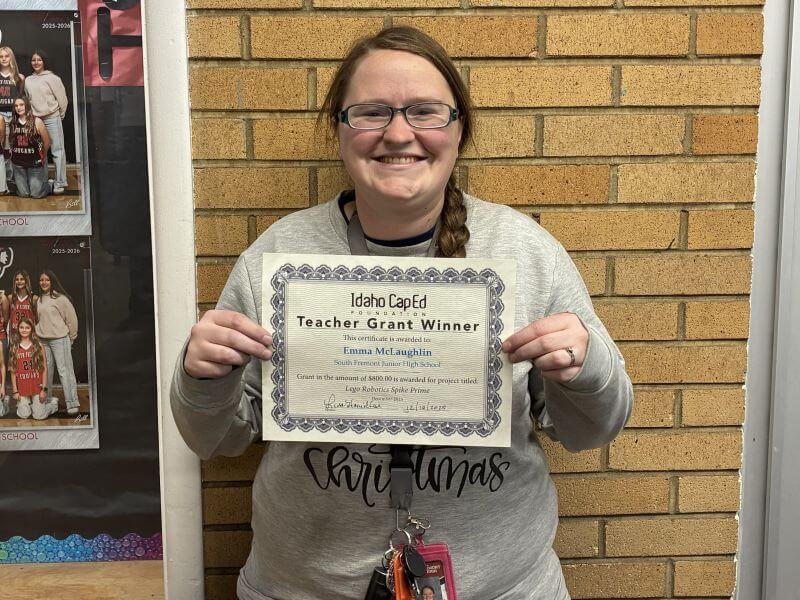 Emma McLaughlin - December 2025 Idaho CapEd Foundation Teacher Grant Winner