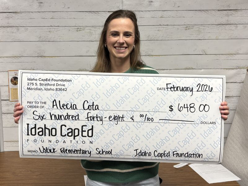 Alecia Cota - February 2026 Idaho CapEd Foundation Teacher Grant Winner