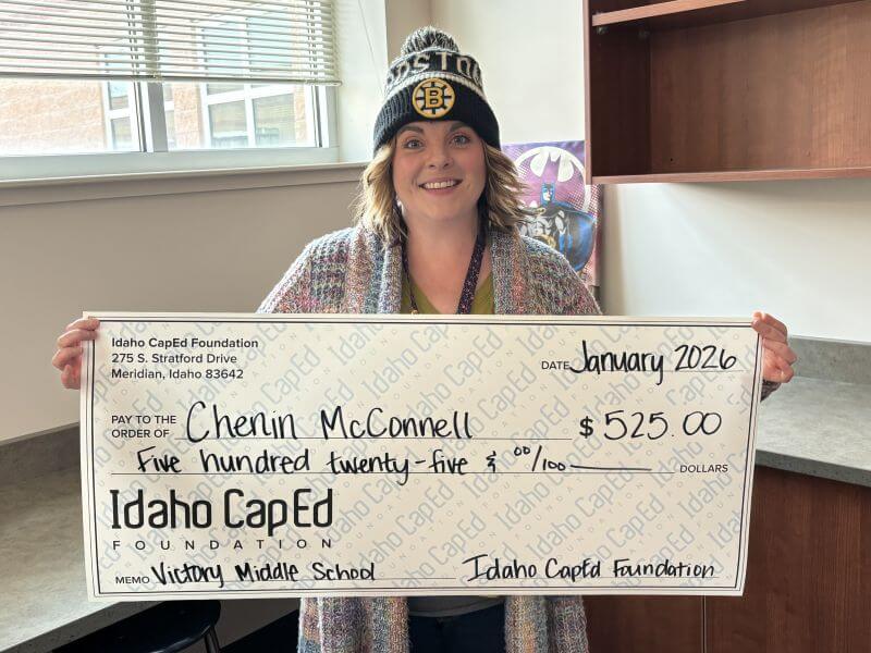 Chenin McConnell - January 2026 Idaho CapEd Foundation Teacher Grant Winner