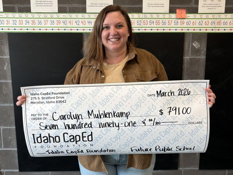 Carolyn Muhlenkamp - March 2026 Idaho CapEd Foundation Teacher Grant Winner