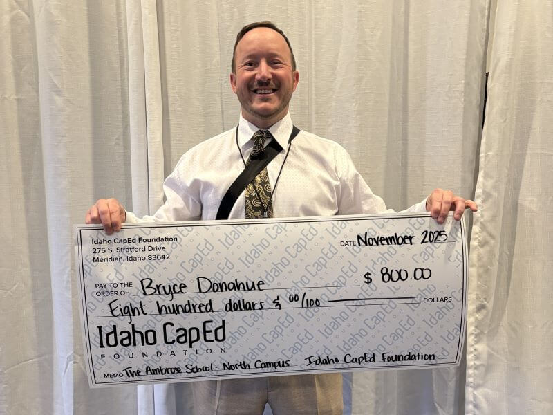Bryce Donahue - November 2025 Idaho CapEd Foundation Teacher Grant Winner