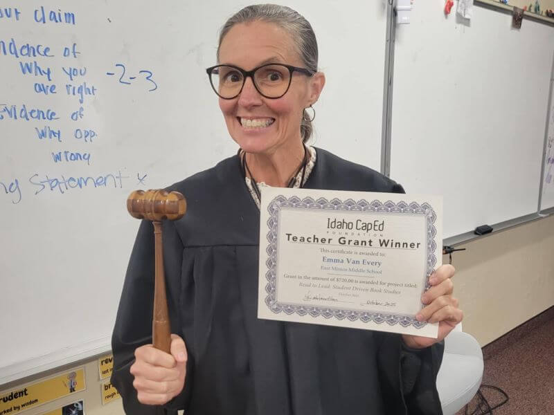 Emma Van Every - October 2025 Idaho CapEd Foundation Teacher Grant Winner