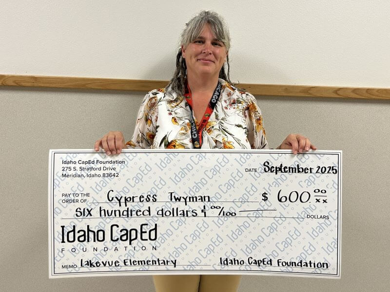 Cypress Twyman - September 2025 Idaho CapEd Foundation Teacher Grant Winner