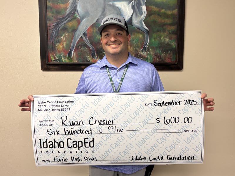 Ryan Chesler - September 2025 Idaho CapEd Foundation Teacher Grant Winner