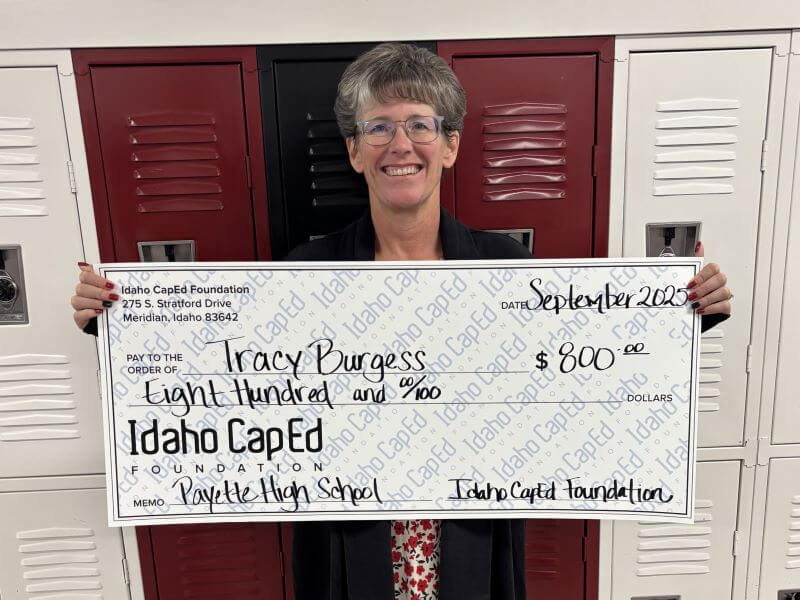Tracy Burgess - September 2025 Idaho CapEd Foundation Teacher Grant Winner