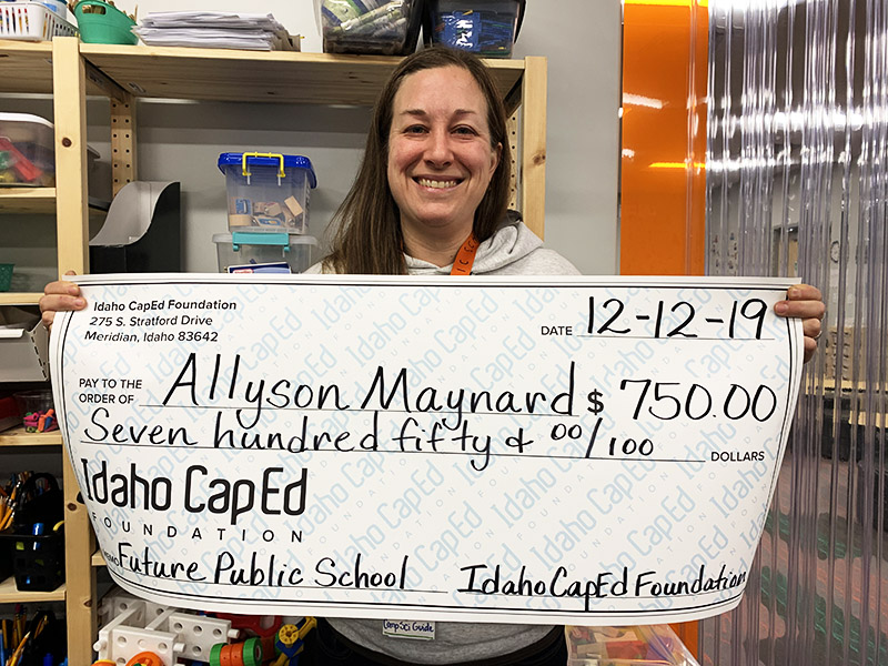 Allyson Maynard - Idaho CapEd Foundation Teacher Grant Winner
