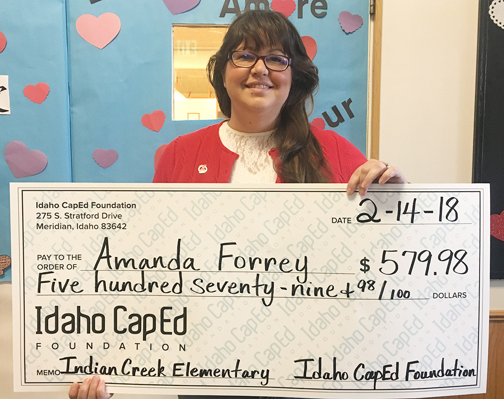 Amanda Forrey - Idaho CapEd Foundation Teacher Grant Winner