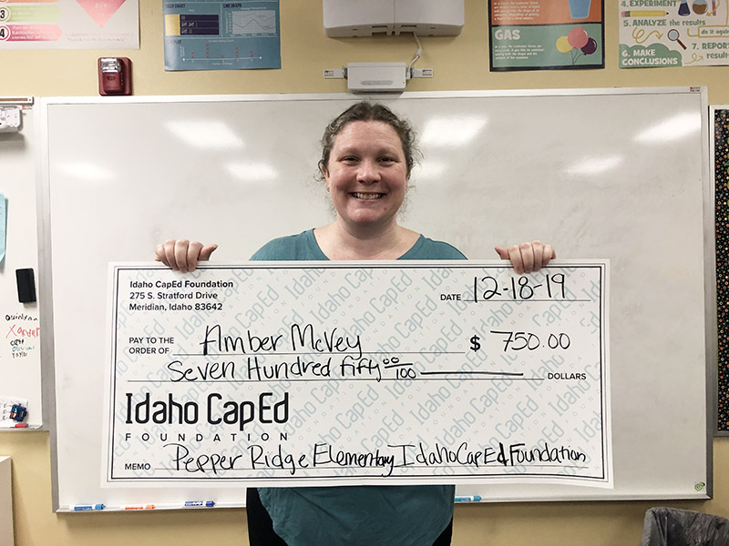 Amber McVey - Idaho CapEd Foundation Teacher Grant Winner