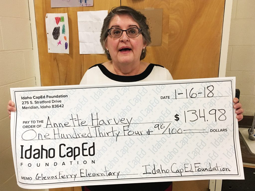 Annette Harvey - Idaho CapEd Foundation Teacher Grant Winner