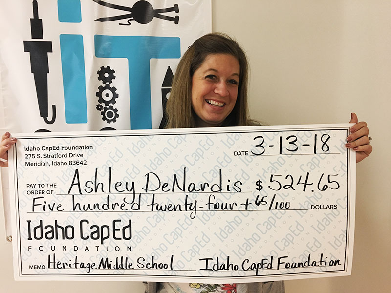 Ashley DeNardis - Idaho CapEd Foundation Teacher Grant Winner