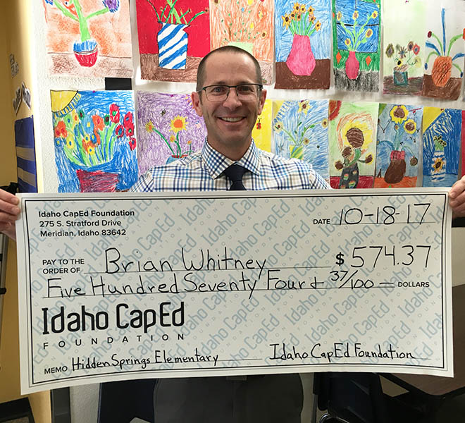 Brian Whitney - Idaho CapEd Foundation Teacher Grant Winner