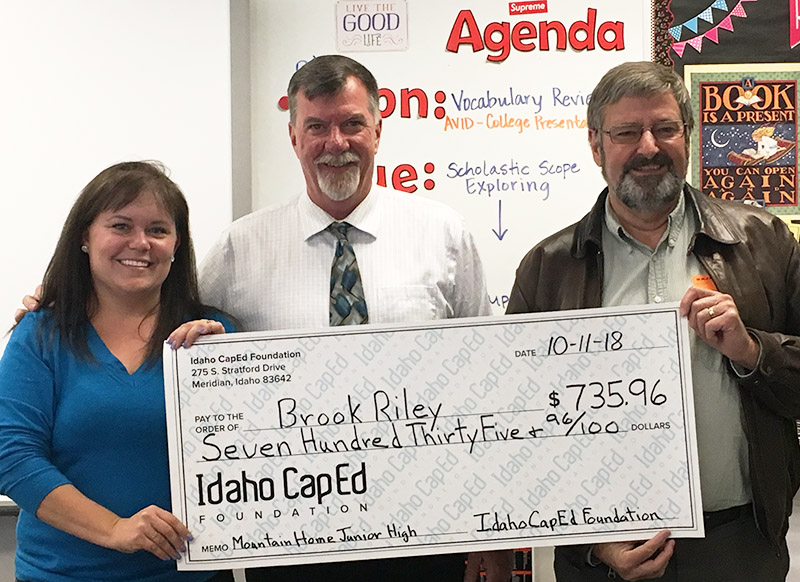 Brooke Riley - Idaho CapEd Foundation Teacher Grant Winner