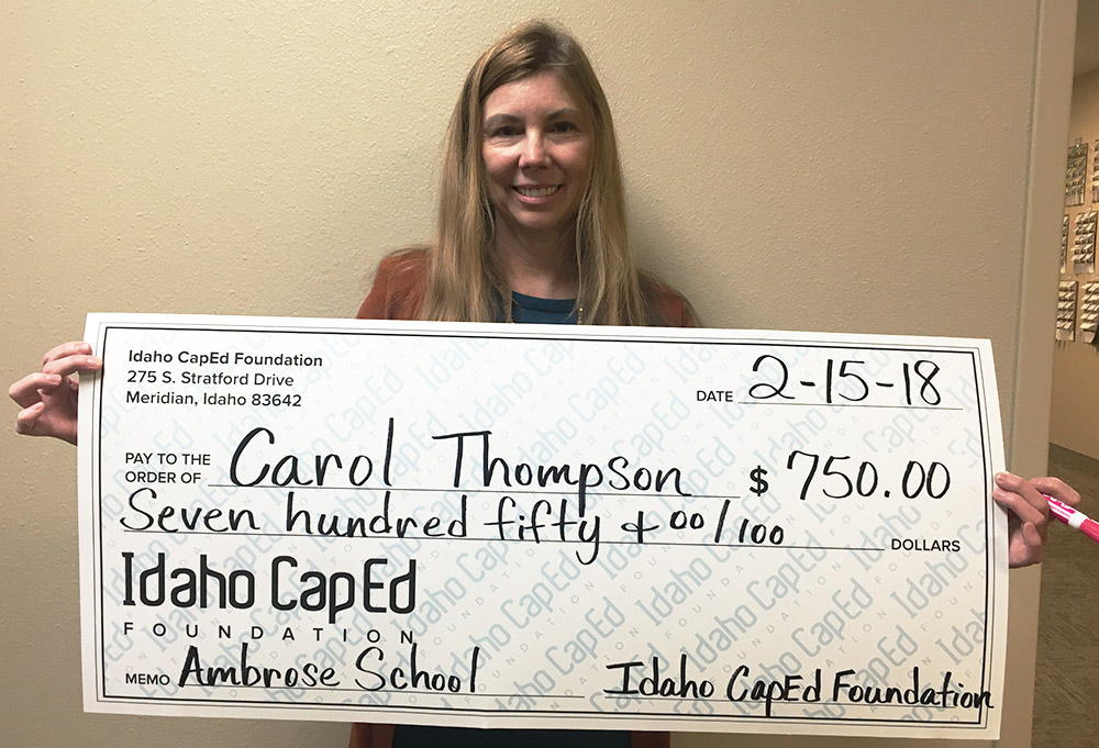 Carol Thompson - Idaho CapEd Foundation Teacher Grant Winner