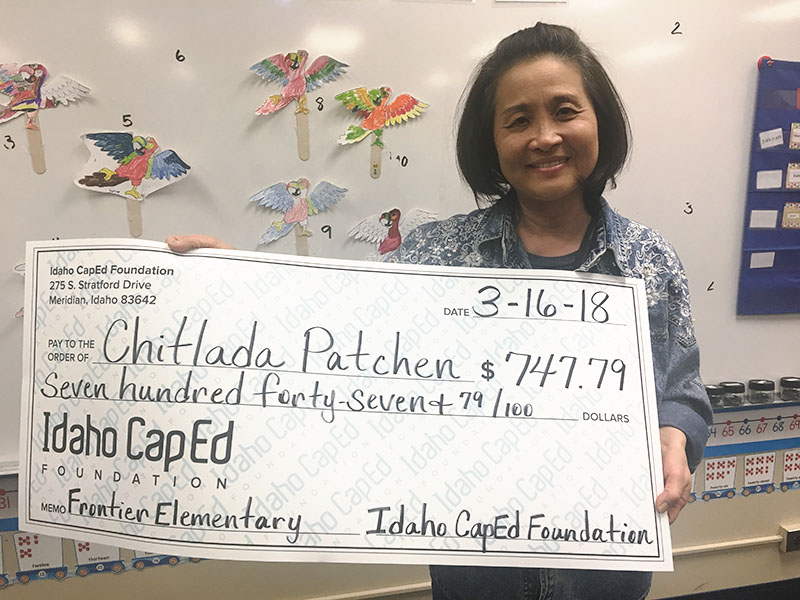 Chitlada Patchen - Idaho CapEd Foundation Teacher Grant Winner