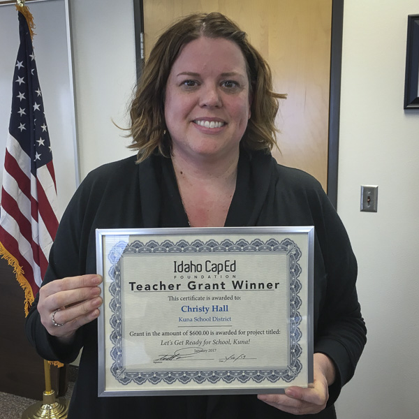 Christy Hall - Idaho CapEd Foundation Teacher Grant Winner