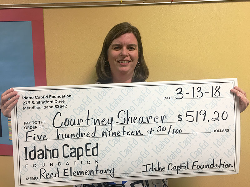 Courtney Shearer - Idaho CapEd Foundation Teacher Grant Winner