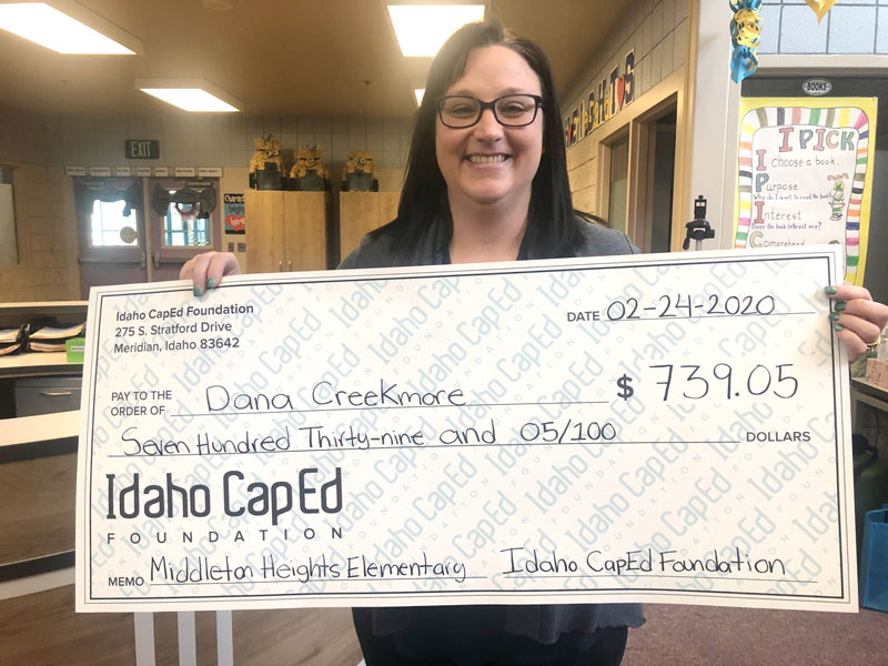Dana Creekmore - Idaho CapEd Foundation Teacher Grant Winner